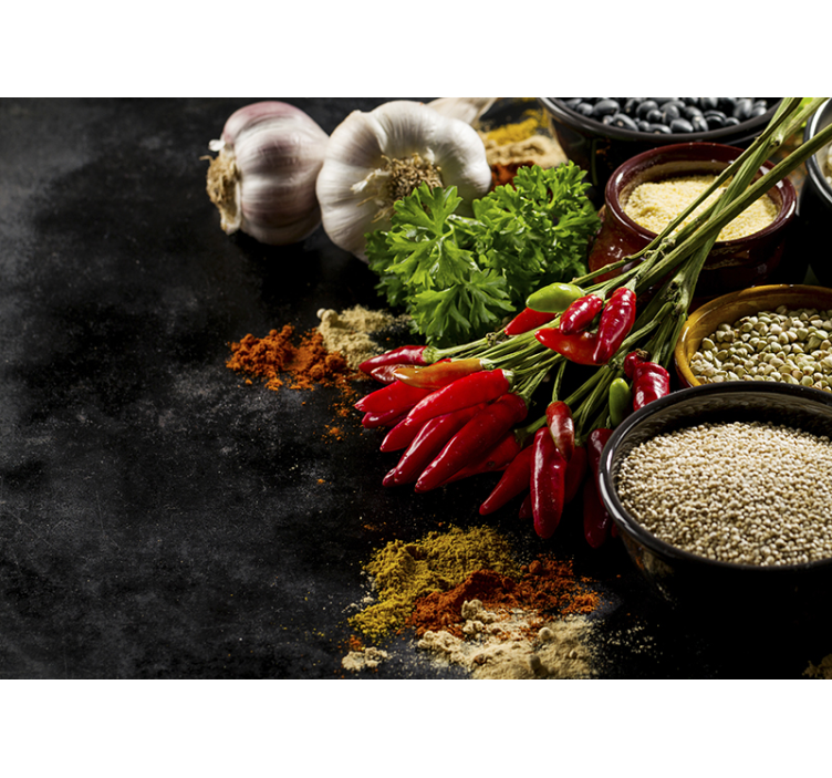 Mausteet 3d seinävalokuva valokuvatapetti - Tenstickers