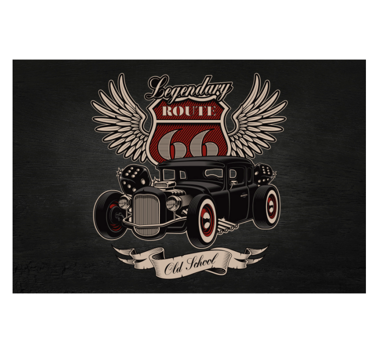 Palvelureitti valokuvatapetti auto - Tenstickers