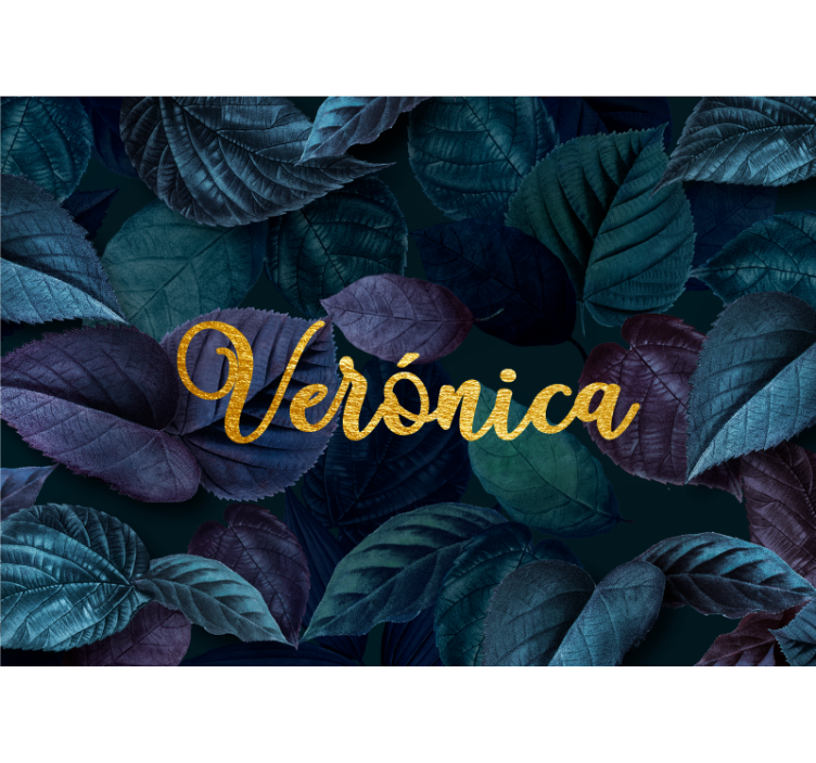 Elegantti lehtikuvio kukka valokuvatapetti - Tenstickers