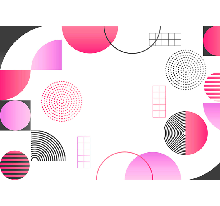 Geometristen muotojen suunnittelu abstrakti valokuvatapetti - Tenstickers