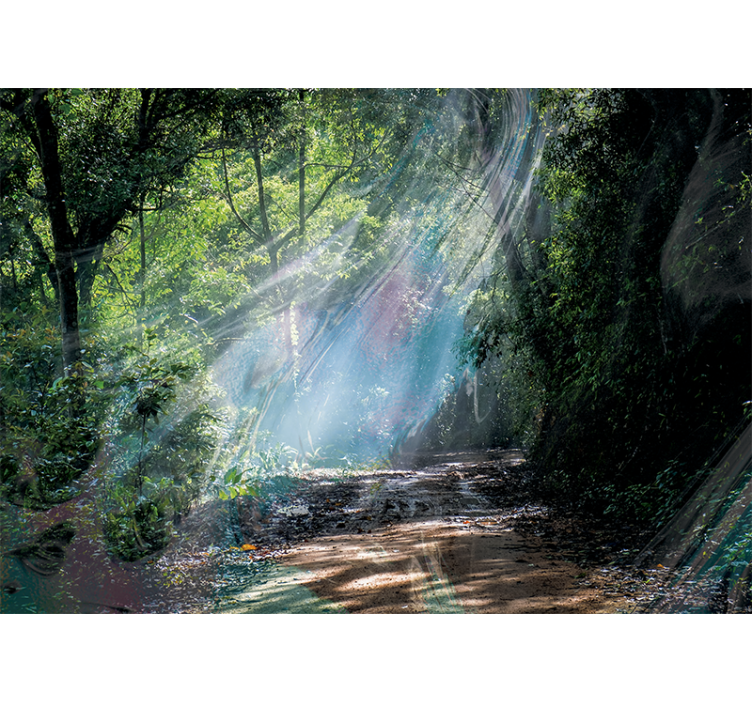 3d syvyys vaikutus metsä valokuvatapetti luonto - Tenstickers