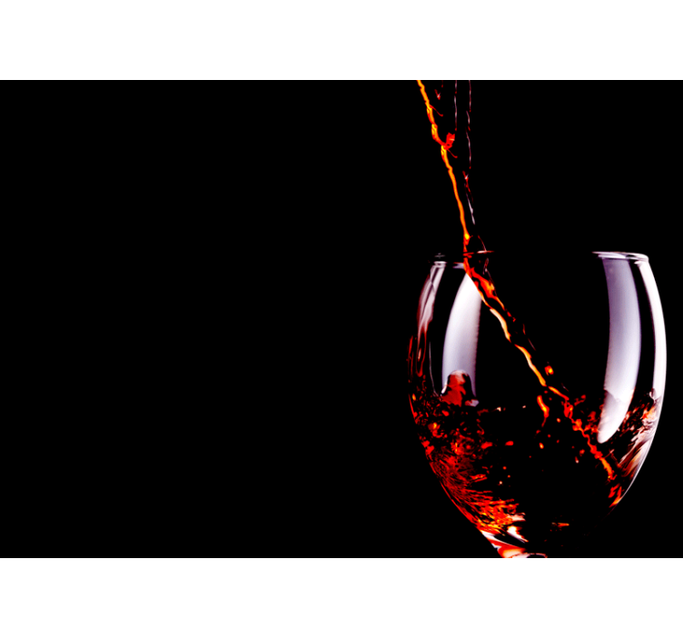 Musiikki valokuvatapetti virtaava viiniläiskä - Tenstickers