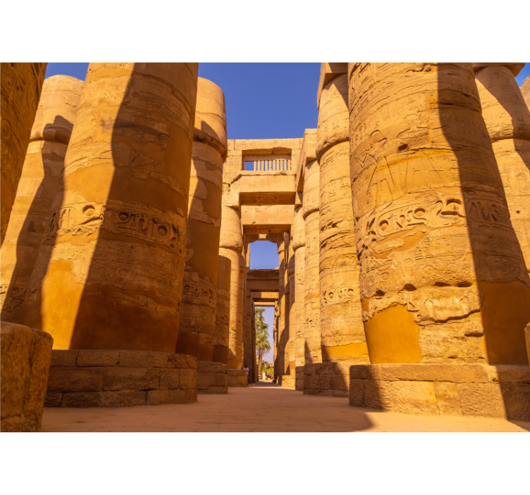 Historialliset temppelipylväät kaupunki valokuvatapetti - Tenstickers