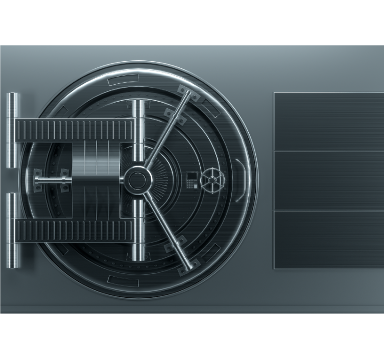 Turvahuoneen suunnittelu valokuvatapetti - Tenstickers