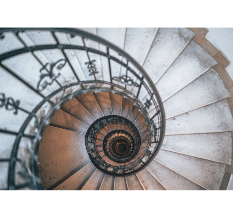 Kaupungin kierreportaat valokuvatapetti - Tenstickers