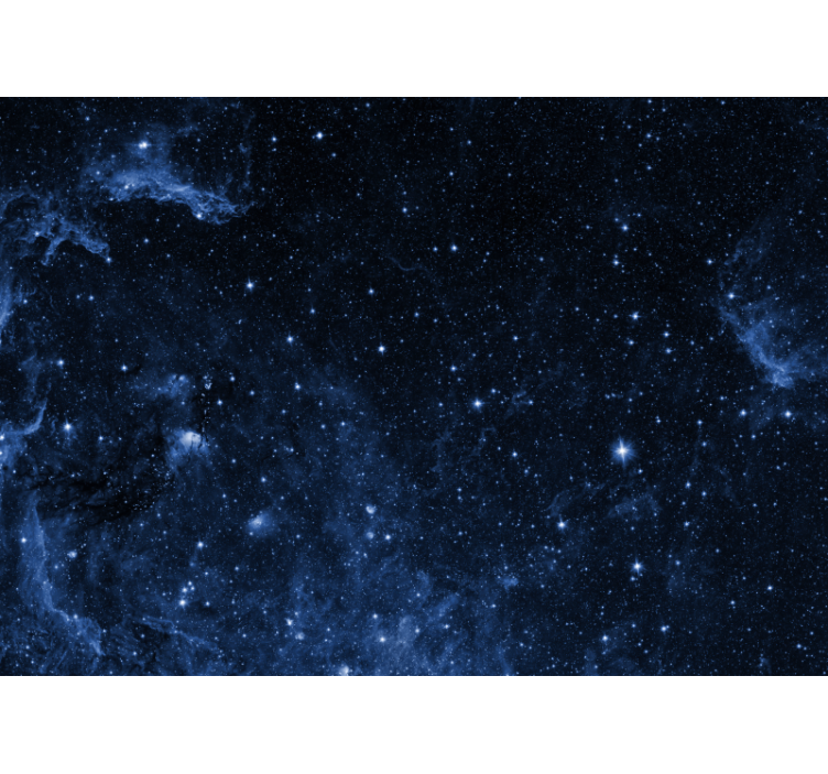 Galaksin makuuhuone, jossa on tähtikuvioita Valokuvatapetti vanhe - Tenstickers