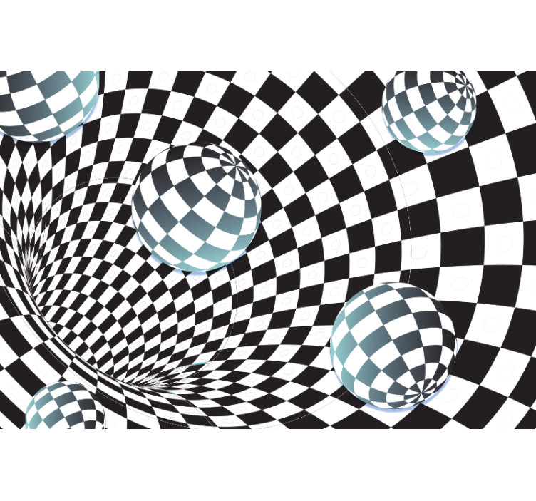 Seinävalokuva illuusio kuutiomaailmasta 3d tarra - Tenstickers