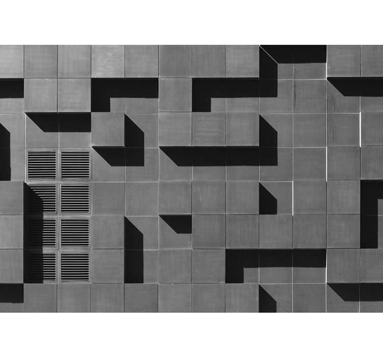 Geometrinen varjoteatteri tekstuuri ja kuvio valokuvatapetti - Tenstickers