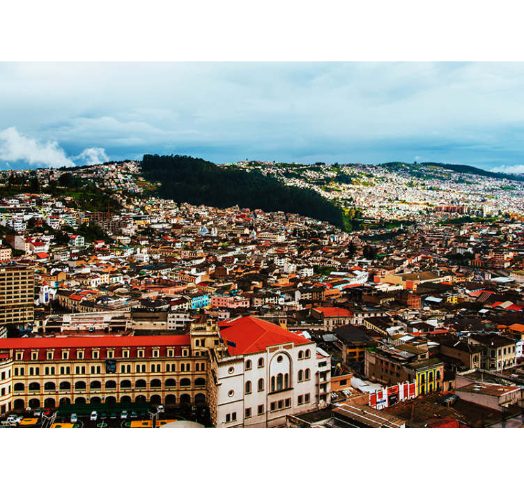 Andien kaupunkikuva kaupunki valokuvatapetti - Tenstickers