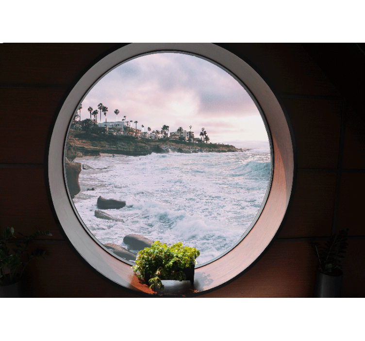 3d merimaisema rannalla kiviä 3d valokuvatapetti - Tenstickers