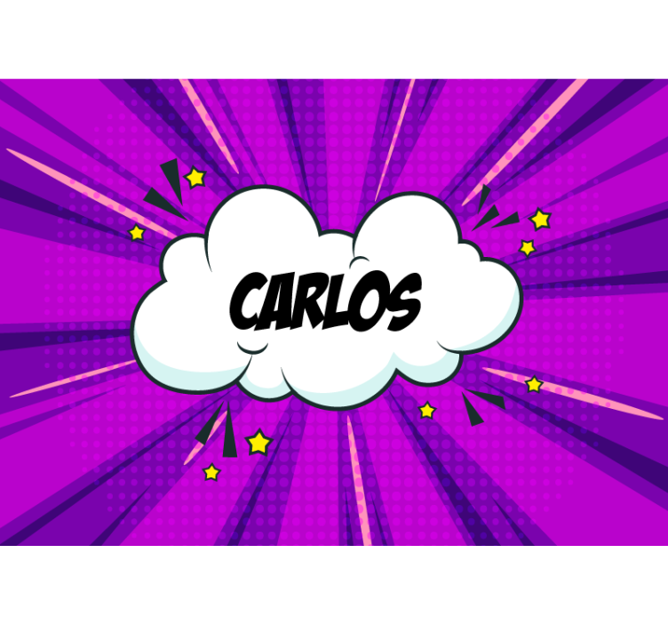 Sarjakuvatyylin nimi lauseke valokuvatapetti - Tenstickers