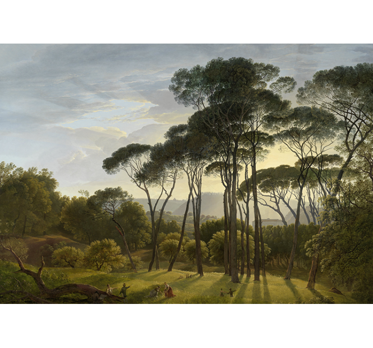 Italialainen metsämaisema valokuvatapetti metsä - Tenstickers