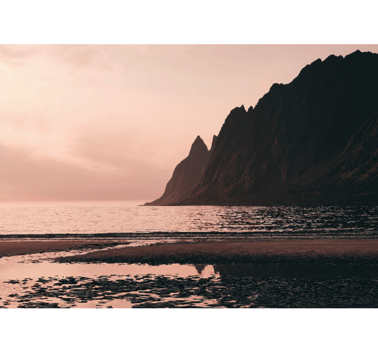 Rannikon horisonttinäkymä maisema valokuvatapetti - Tenstickers