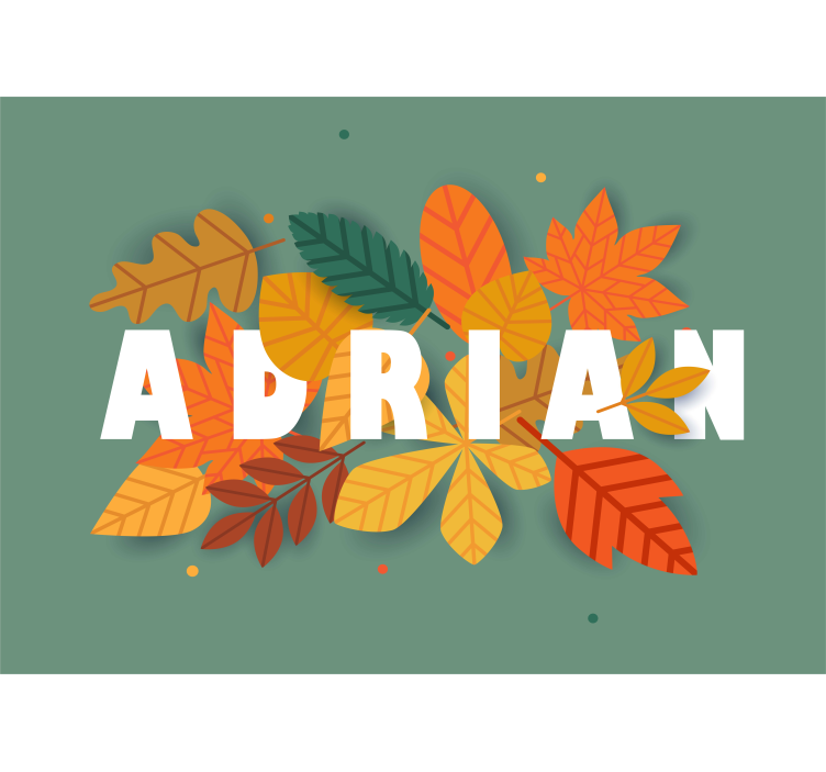 Syksyn lehtiasetelma Muut kukat valokuvatapetti - Tenstickers