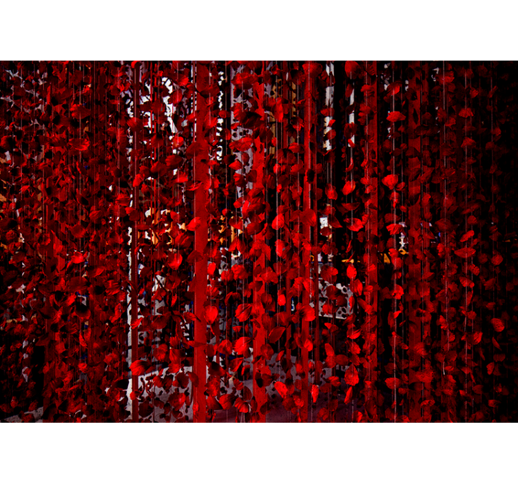 Kukat roikkuvat Muut kukat valokuvatapetti - Tenstickers