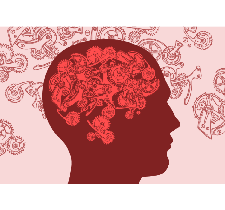 Luovat mekanismit mieli taide valokuvatapetti - Tenstickers