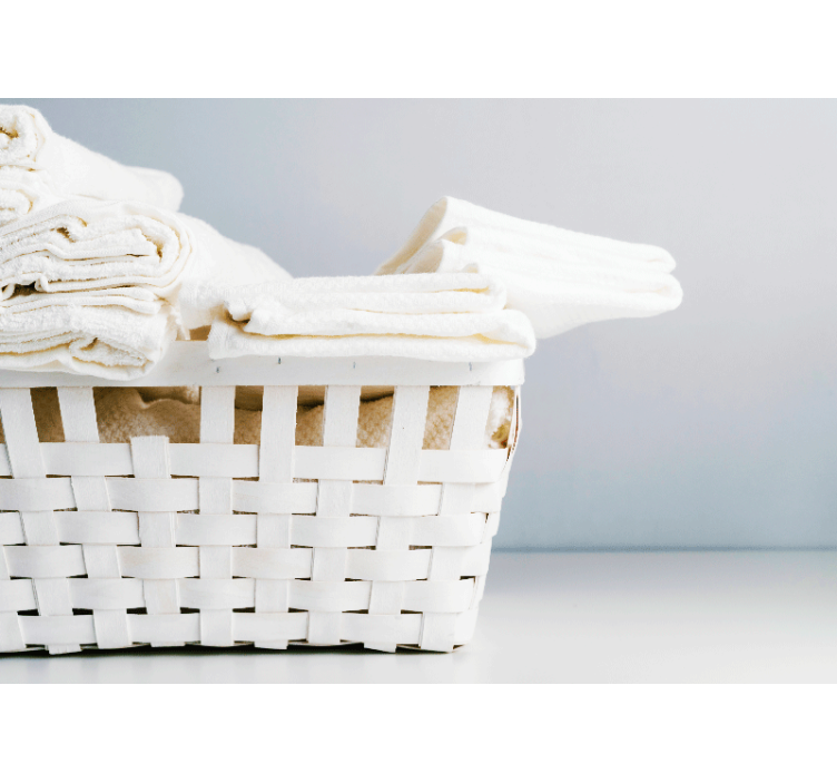 Pyykin pesukori wc valokuvatapetti - Tenstickers