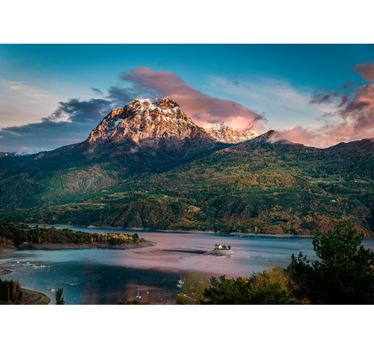 Norja virtaava joki valokuvatapetti luonto - Tenstickers