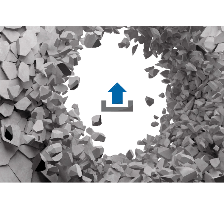 Zebra kivistä nousemassa eläin valokuvatapetti - Tenstickers