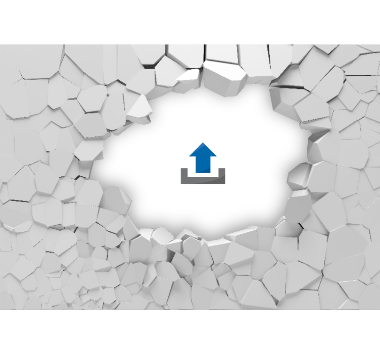 Hait läpi murtautuva ajoneuvo valokuvatapetti - Tenstickers