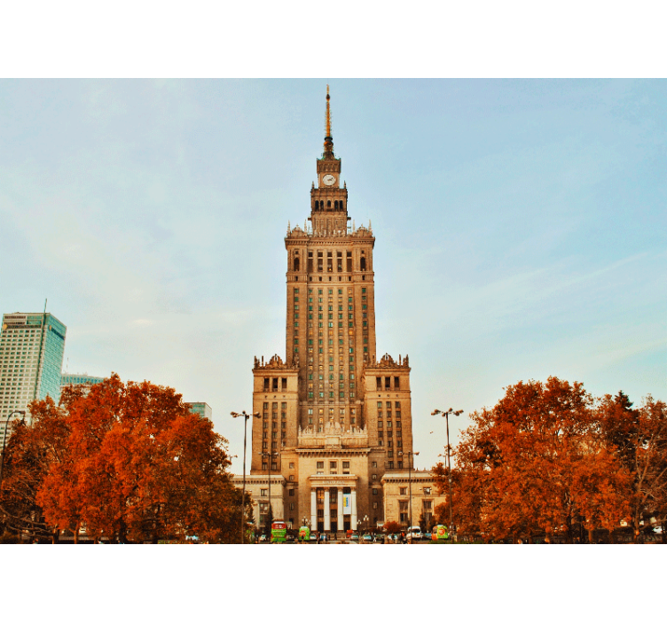 Kulttuuripalatsi kaupunkivalokuvatapetti - Tenstickers