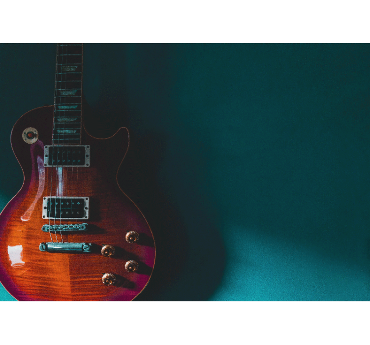 Loistava kitaran tausta musiikki aiheinen valokuvatapetti - Tenstickers