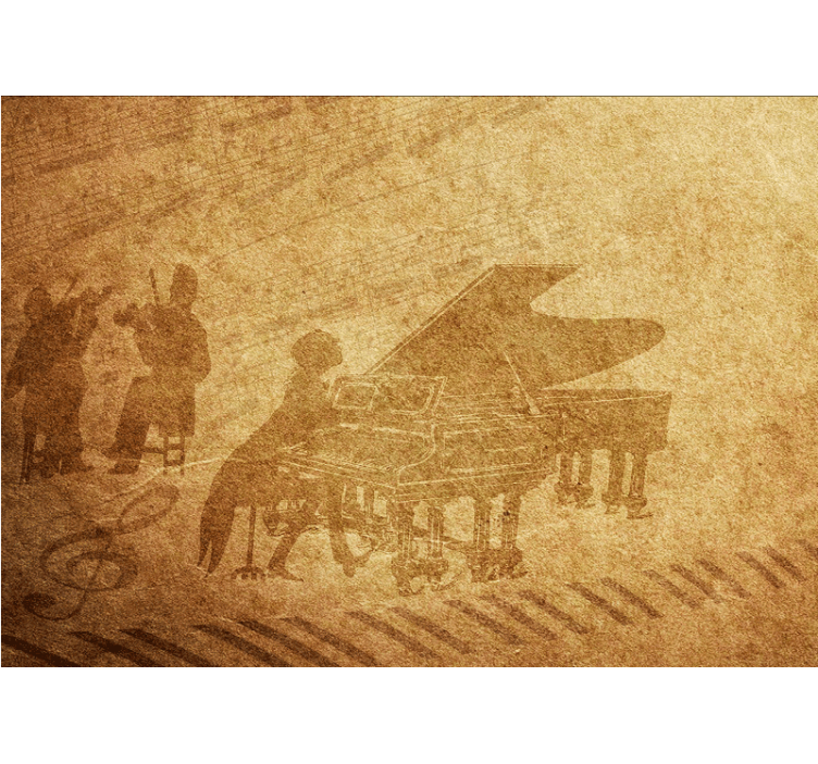 Musiikki valokuvatapetti pianoesityskohtaus - Tenstickers