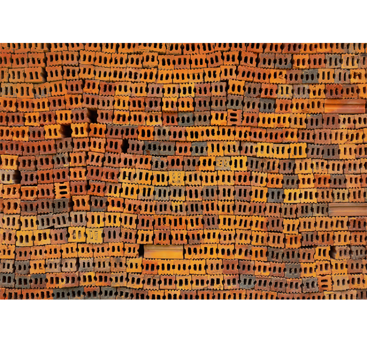 Pinoitu tiilikuviovaluokuvatapetti - Tenstickers