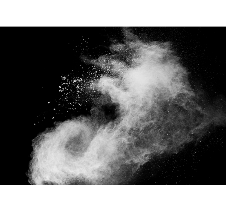 Valkoinen jauheräjähdys Valokuvatapetti vanhempien huoneeseen - Tenstickers