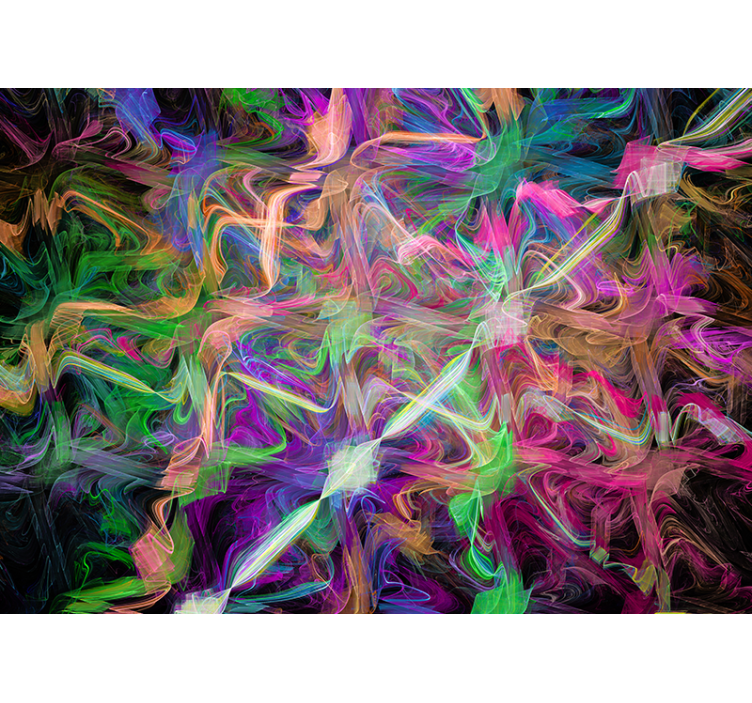 Värikkäät abstraktit pyörteet valokuvatapettina - Tenstickers