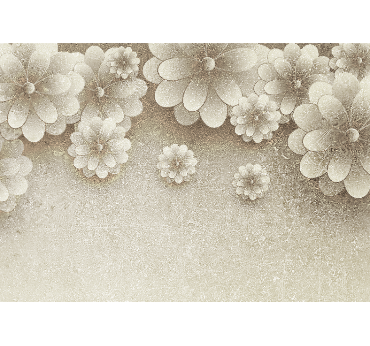 Elegantit kukkaelementit valokuvatapetti - Tenstickers