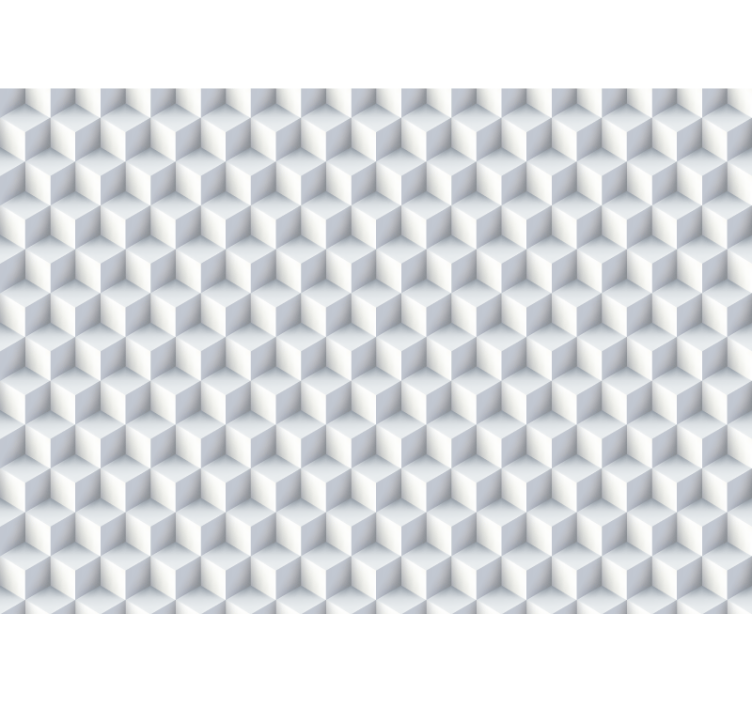 3d valokuvatapetti kuutio kuvio muotoilu - Tenstickers