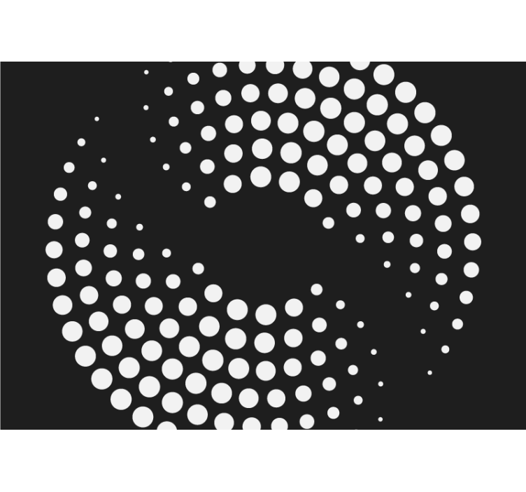 Valkoisia pisteitä ääretön tunneli 3d valokuvatapetti - Tenstickers