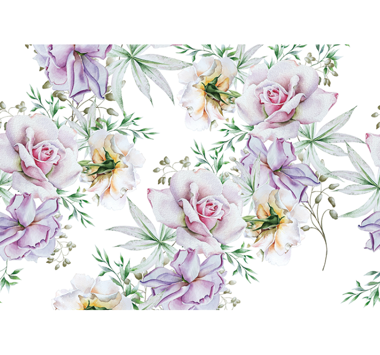 Kaunis kukkakokoonpano kukka valokuvatapetti - Tenstickers