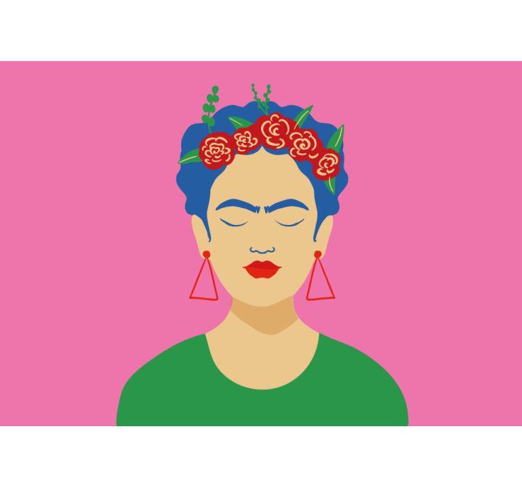 Frida kahlo henkilökuva valokuvatapetti - Tenstickers