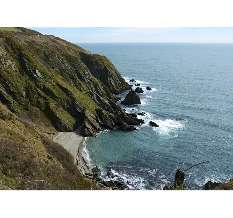 Rannikkokivirakennelma maisema valokuvatapetti - Tenstickers