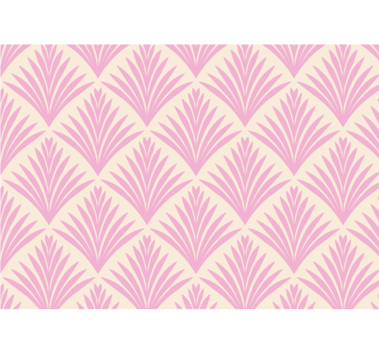 Tyylitellyt palmulehdet valokuvatapetti - Tenstickers