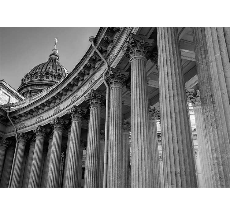 Arkkitehtoninen eleganssi kaupunki valokuvatapetti - Tenstickers