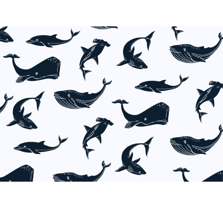 Merielämän kuvastot eläin valokuvatapetti - Tenstickers