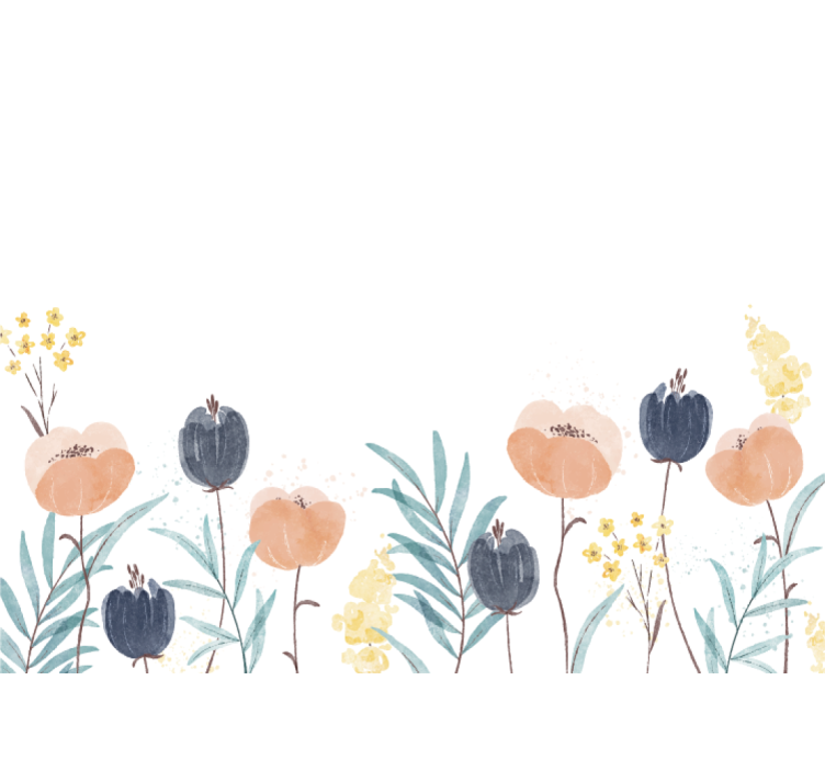 Ihastuttava kukka-asetelma valokuvatapetti - Tenstickers