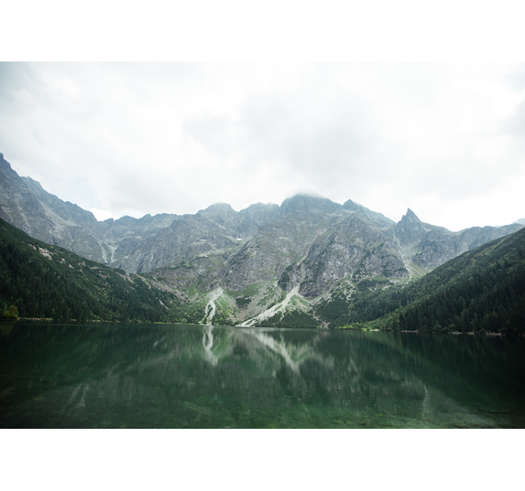Upeat vuoristot sekä heijastukset valokuvatapetti - Tenstickers