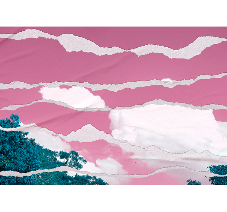 Revitty pilvikerros abstrakti valokuvatapetti - Tenstickers