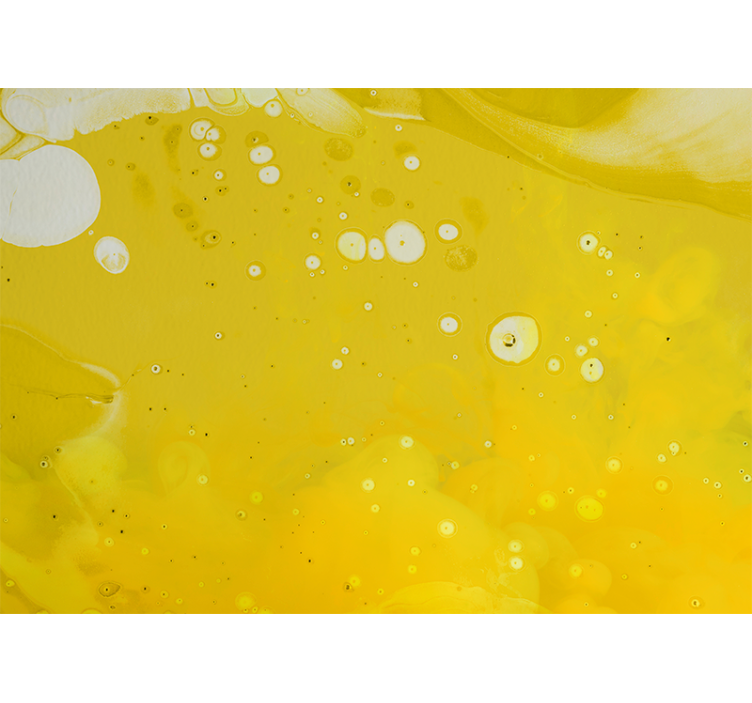 Pyörteiset keltaiset kuviot abstrakti valokuvatapetti - Tenstickers