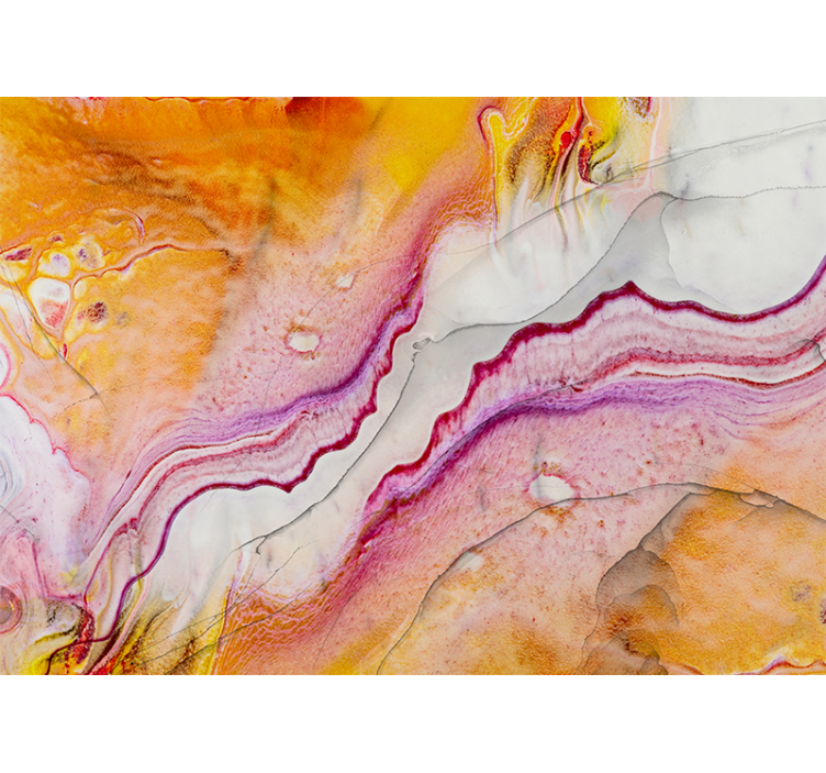 Elinvoimaiset virtaavat kuviot abstrakti valokuvatapetti - Tenstickers