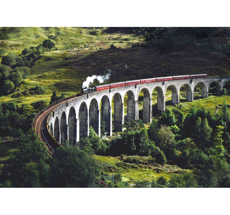 Kaupunkivalokuvatapetti ikoninen rautatiesilta - Tenstickers