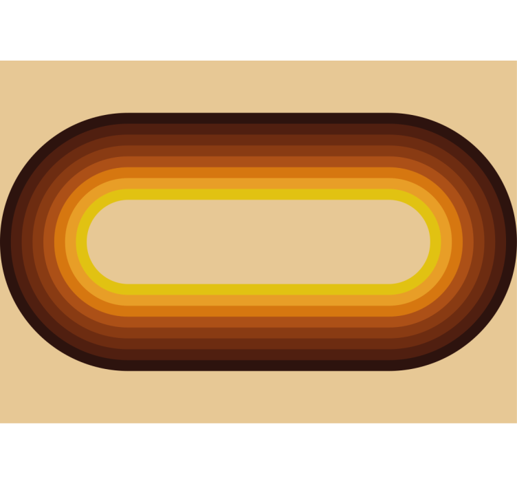 Retro pyöreä kuvio valokuvatapetti - Tenstickers