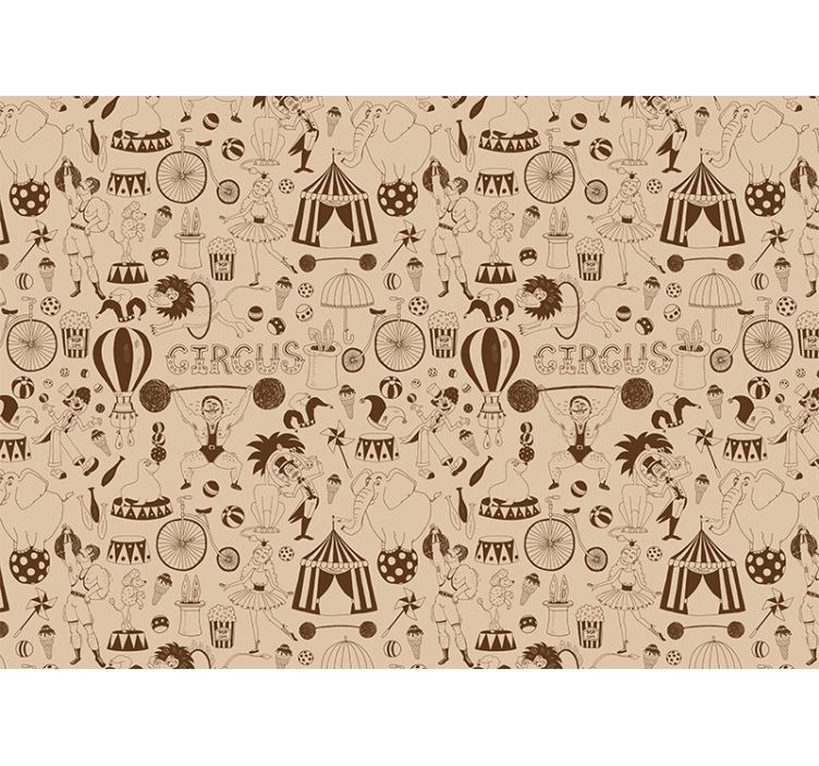 Sirkusesitystaideihminen valokuvatapetti - Tenstickers