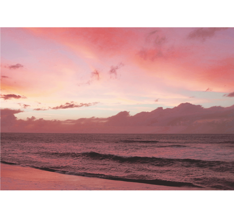 Rauhoittava merinäköala luonto valokuvatapetti - Tenstickers