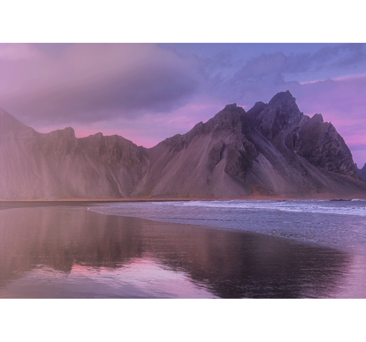 Majesteettinen vuoriston näkymä maisema valokuvatapetti - Tenstickers