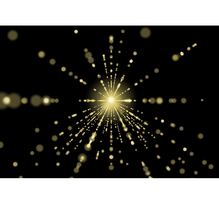 Säteilevä valonräjähdys abstrakti valokuvatapetti - Tenstickers